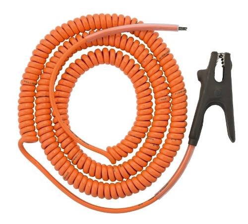 Coiled Grounding Cable with 1-pole Clamp, for EKK-3,...