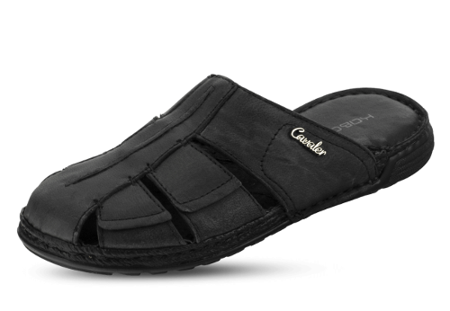 Black men's slippers