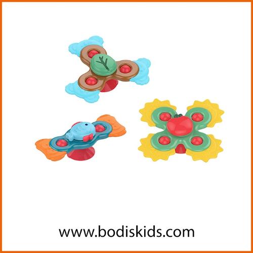 Baby toy space suction cup spin music cartoon puzzle