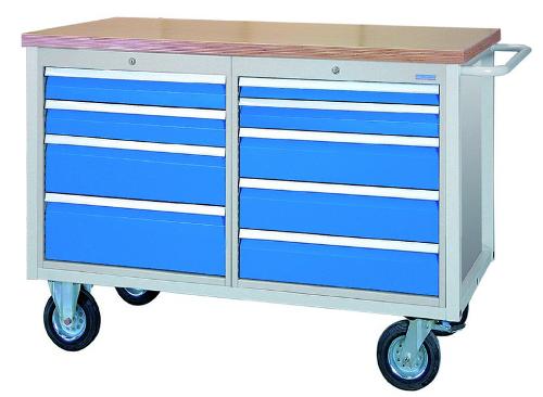 Mobile Workbench 1200 M with 9 drawers