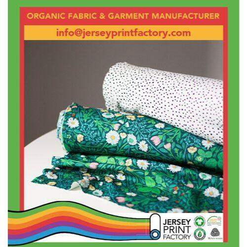 Custom printed knit fabric organic knit fabric factory