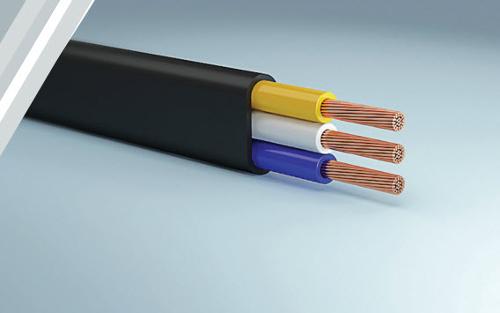 Mounting Copper flexible conductor with polyvinylchloride insulation and sheath