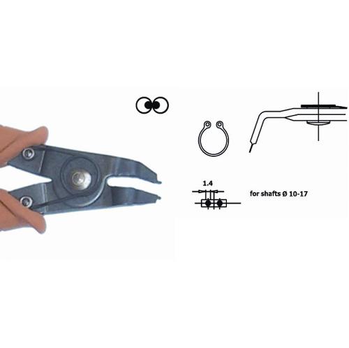 Seeger ring pliers, 90° angled nose, ESD