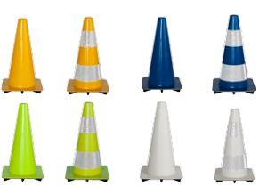 Cone soft PVC in different colors H +/- 30 cm