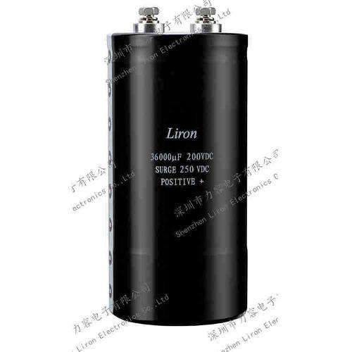 Liron LCT 105 centigrade screw terminal aluminum electrolytic capacitor
