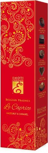 EMOTI Dark Chocolates, RED-GOLD 65g. SKU: 015309