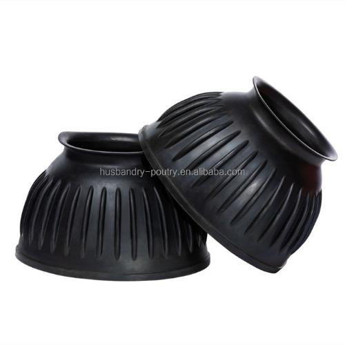Horse boots Ribbed rubber bell boots Equestrian saddlery