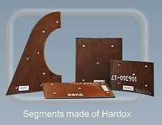 Segments made of Hardox