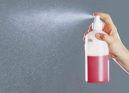 Spray bottle with pump vaporizer