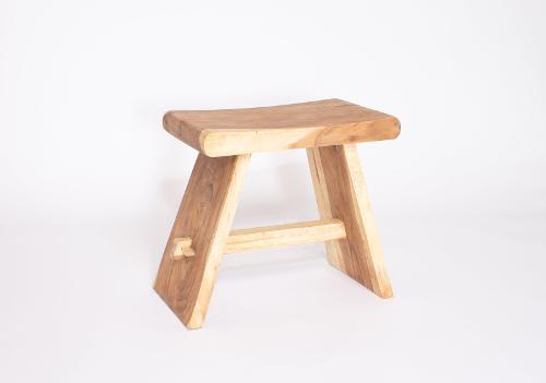 Saddle stool Suar wood