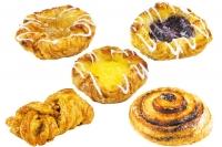 Danish pastry mini mix, v. of 5