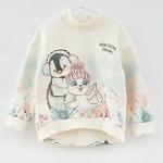 Milky sweatshirt for girls