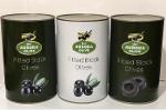 Oxidized Black Olives in tins A12 Tins