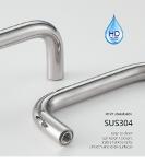 hygienic design stainless steel D handle