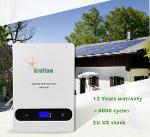 Power wall battery 5kwh 10kwh solar energy storage battery