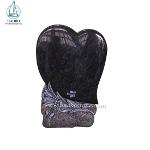 High Quality Tombstone Heart Carved With Flower Design Headstone