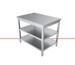 Work Table With Centershelf - Flat Packed