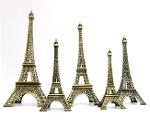 France Paris Eiffel Tower 3D Brass Metal Ornaments