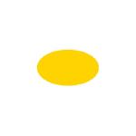 Floor marking symbol - oval, yellow