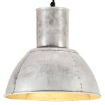 Hanging lamp round 25 W E27 28.5 cm silver