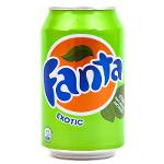 Fanta, Carbonated Drink with Exotic Fruit Flavor, 330 Ml