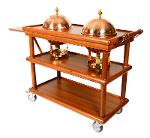 EM-112 Chafing Dish ServiceTrolley Double Copper