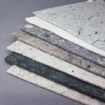 Recycled textile fiber felt