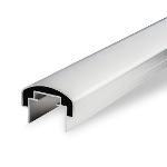 Aluminium handrail profile, EN AW-6060, Mill-finish, T66