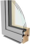 IV78 Coplanar wood aluminum windows