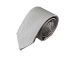Men's 100% silk tie, handmade in Italy, 150x7cm, gray
