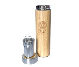 Bamboo thermos with strainer - 500 ml