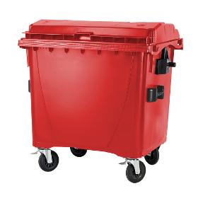 Plastic container 1100 flatid red