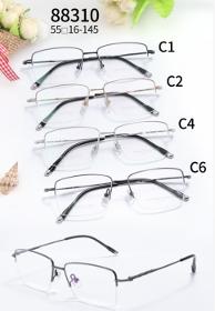 Titanium half-rim eyeglass for men