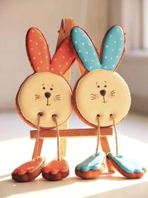 funny bunny cookies