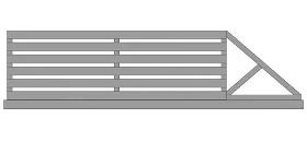 self-supporting sliding gate