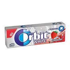 Orbit White Strawberry dragee- 10 pellets