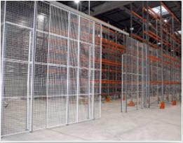 Industrial wire mesh partitions