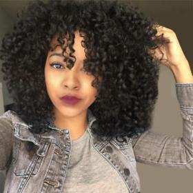Women’S African Afro Small Curly Wig Headgear