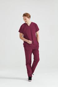 Bordeaux Elastane Medical Suit, Men - Classic Flex Model
