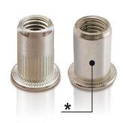 Round Blind Rivet Nuts Open-end Cylindrical Head Ftt Stainless Steel (a2)
