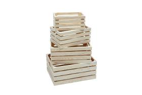 Slatted boxes made of wood, 