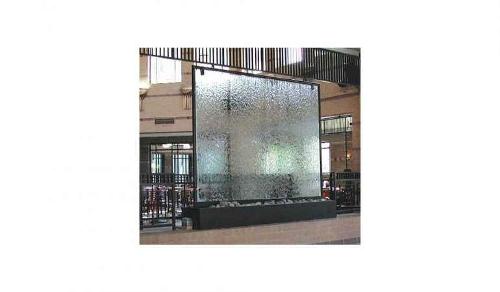 Glass water wall